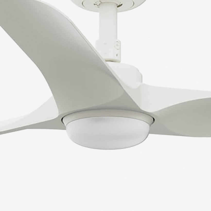 FARO 33824WT-1TW - LED Prigušivi plafonski ventilator HEY S LED/10W/230V 2700/4000/6000K bela pr. 90 cm Wi-Fi Tuya + Daljinski upravljač