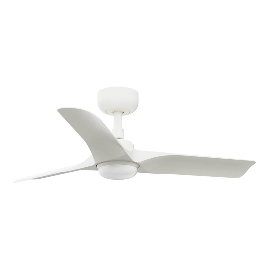 FARO 33824WT-1TW - LED Prigušivi plafonski ventilator HEY S LED/10W/230V 2700/4000/6000K bela pr. 90 cm Wi-Fi Tuya + Daljinski upravljač