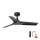 FARO 33825WP - Plafonski ventilator HEY S crno pr. 90 cm SMART + Daljinski upravljač
