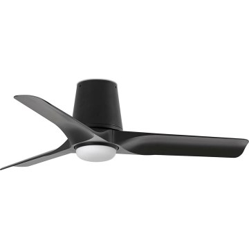 FARO 33827-1TW - LED prigušiva stropni ventilator HEY TUB S LED/10W/230V 2700/4000/6000K crna, prečnik 90 cm + sa daljinskim upravljačem