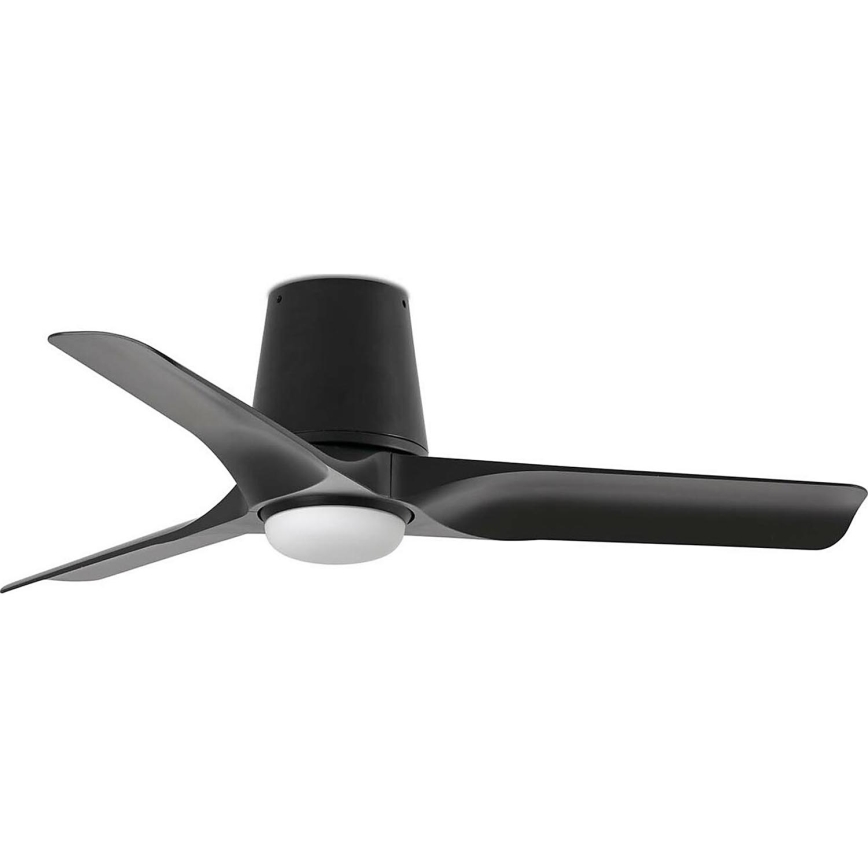 FARO 33827WT-1TW - LED Prigušivi plafonski ventilator HEY TUB S LED/10W/230V 2700/4000/6000K crno pr. 90 cm Wi-Fi Tuya + Daljinski upravljač