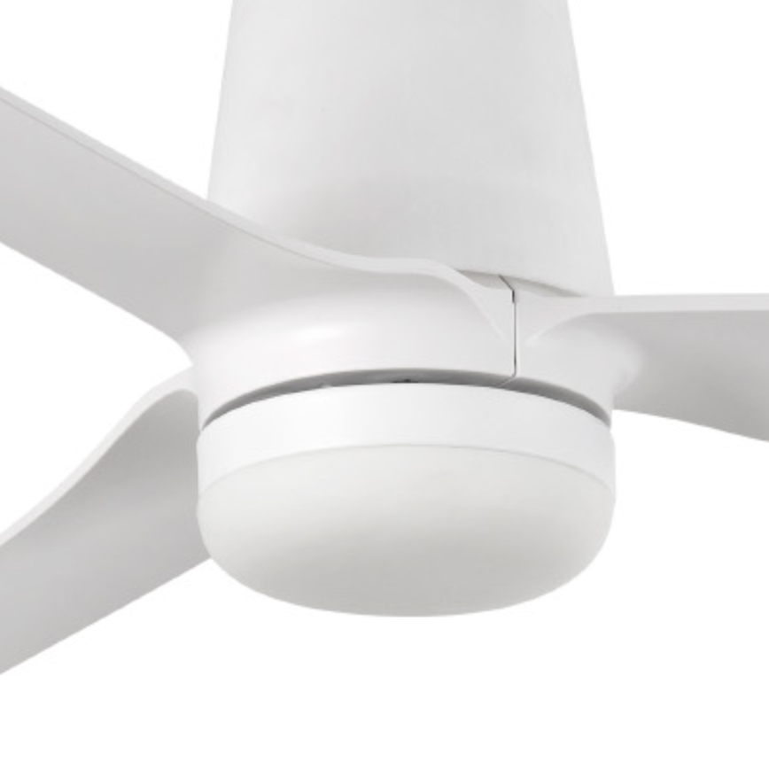FARO 33828-1TW - LED Prigušivi plafonski ventilator PUNT TUB M LED/18W/230V 3000/4200/6500K pr. 130 cm bela + Daljinski upravljač