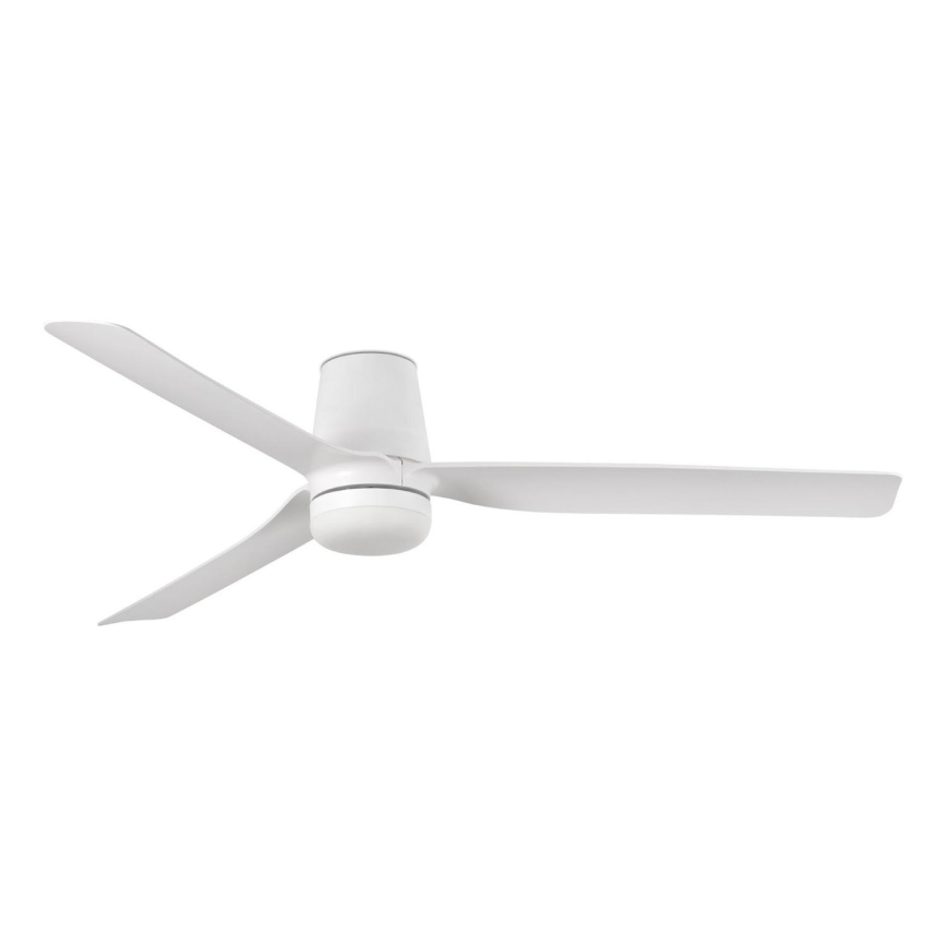FARO 33828-1TW - LED Prigušivi plafonski ventilator PUNT TUB M LED/18W/230V 3000/4200/6500K pr. 130 cm bela + Daljinski upravljač