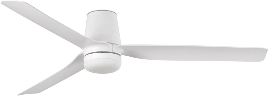 FARO 33828WT-1TW - LED Prigušivi plafonski ventilator PUNT TUB M LED/18W/230V 3000/4200/6500K bela pr. 132 cm Wi-Fi Tuya + Daljinski upravljač