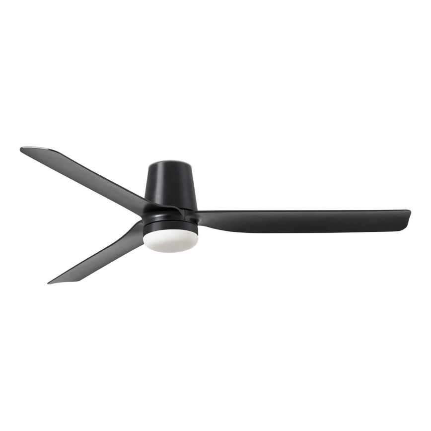 FARO 33830-1TW - LED Prigušivi plafonski ventilator PUNT TUB M LED/18W/230V 3000/4200/6500K pr. 130 cm crno + Daljinski upravljač