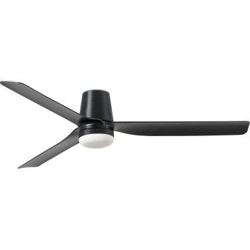 FARO 33830WT-1TW - LED prigušiva plafonski ventilator PUNT TUB M LED/18W/230V 3000/4200/6500K crna prečnik 132 cm Wi-Fi Tuya + daljinski upravljač