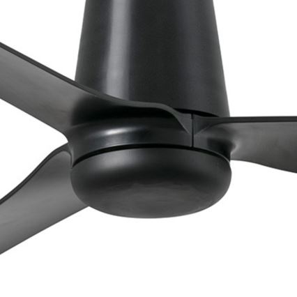 FARO 33830WT - Plafonski ventilator PUNT TUB M crno pr. 132 cm Wi-Fi Tuya + Daljinski upravljač
