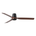 FARO 33831 - Plafonski ventilator PUNT TUB M braon/crno pr. 130 cm + Daljinski upravljač