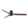 FARO 33831 - Plafonski ventilator PUNT TUB M braon/crno pr. 130 cm + Daljinski upravljač