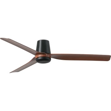 FARO 33831WT - Plafonski ventilator PUNT TUB M braon/crno pr. 132 cm Wi-Fi Tuya + Daljinski upravljač