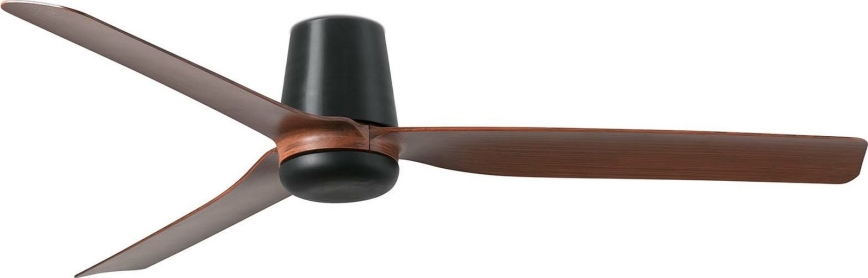 FARO 33831WT - Plafonski ventilator PUNT TUB M braon/crno pr. 132 cm Wi-Fi Tuya + Daljinski upravljač