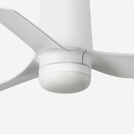 FARO 33832-1TW - LED Prigušivi plafonski ventilator MINI PUNT TUB S LED/10W/230V 2700/4000/6000K pr. 90 cm bela + Daljinski upravljač