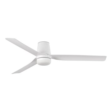 FARO 33832-1TW - LED Prigušivi plafonski ventilator MINI PUNT TUB S LED/10W/230V 2700/4000/6000K pr. 90 cm bela + Daljinski upravljač