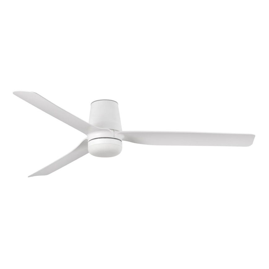 FARO 33832WT-1TW - LED Prigušivi plafonski ventilator MINI PUNT TUB S LED/10W/230V 2700/4000/6000K bela pr. 90 cm Wi-Fi Tuya + Daljinski upravljač