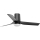 FARO 33834-1TW - LED Prigušivi plafonski ventilator MINI PUNT TUB S LED/10W/230V 2700/4000/6000K pr. 90 cm crno + Daljinski upravljač