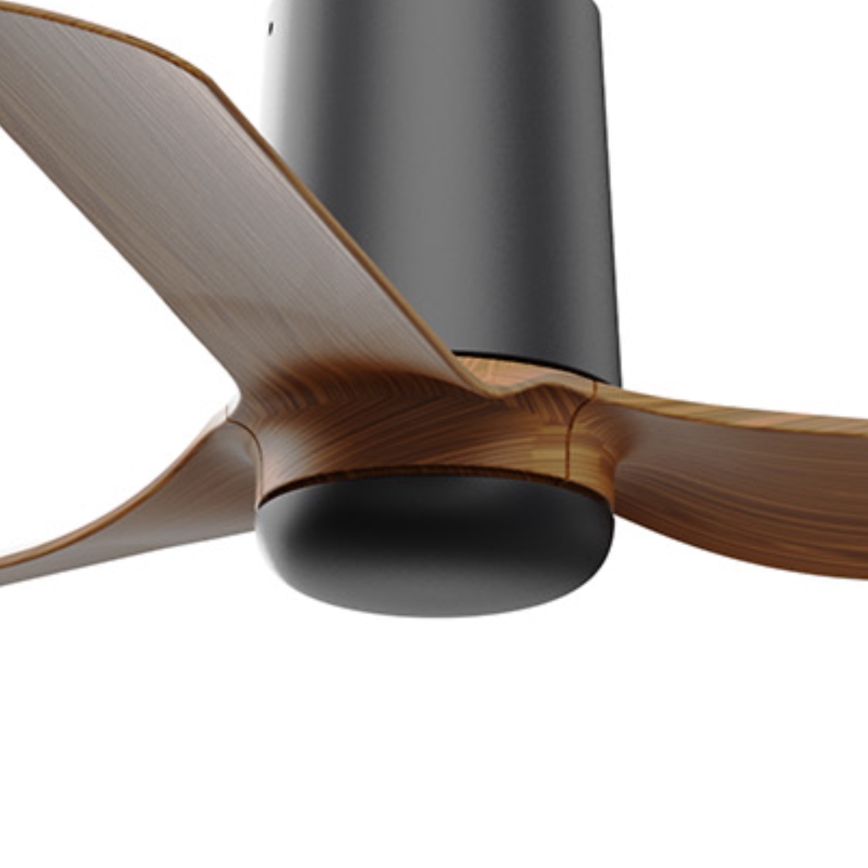 FARO 33835WT - Plafonski ventilator MINI PUNT TUB s braon/crna, prečnik 90 cm Wi-Fi Tuya + daljinski upravljač