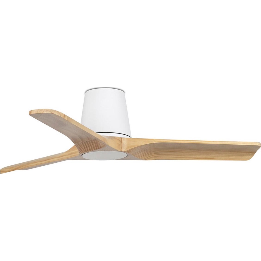 FARO 33836 - Plafonski ventilator HEYWOOD TUB S bor/bela pr. 90 cm + Daljinski upravljač