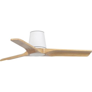 FARO 33836WT - Plafonski ventilator HEYWOOD TUB S bor/bela pr. 90 cm Wi-Fi Tuya + Daljinski upravljač