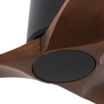 FARO 33837 - Plafonski ventilator HEYWOOD TUB S bor/crno pr. 90 cm + Daljinski upravljač