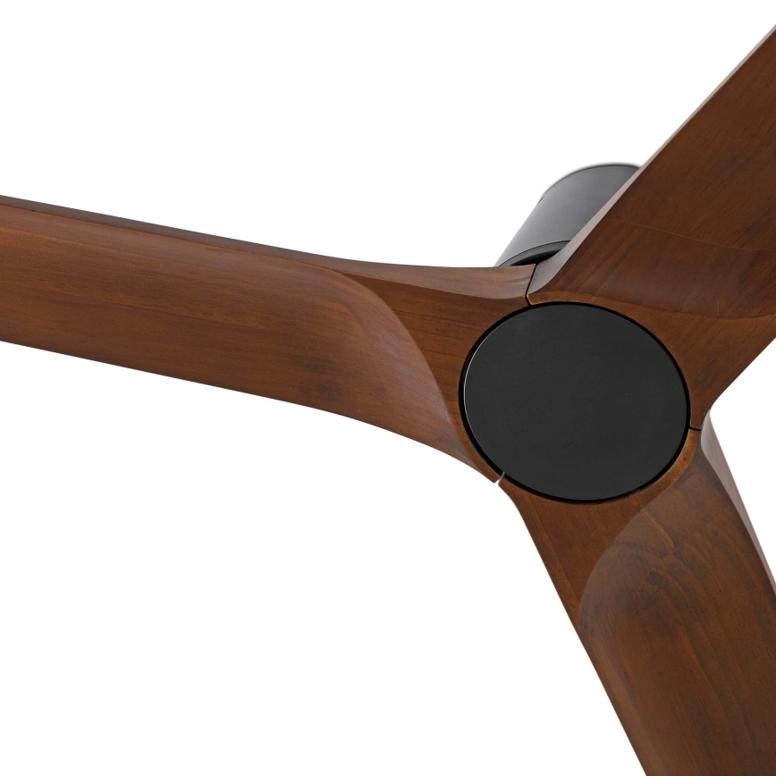 FARO 33837 - Plafonski ventilator HEYWOOD TUB S bor/crno pr. 90 cm + Daljinski upravljač