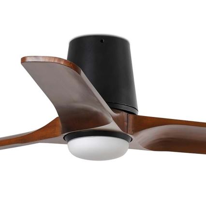 FARO 33837WT-1TW - LED Prigušivi plafonski ventilator HEYWOOD TUB S LED/10W/230V 2700/4000/6000K bor/bela pr. 90 cm Wi-Fi Tuya + Daljinski upravljač