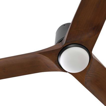 FARO 33839-1TW - LED Prigušivi plafonski ventilator HEYWOOD TUB L LED/10W/230V 2700/4000/6000K bor/crno pr. 132 cm + Daljinski upravljač