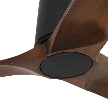 FARO 33839WT - Plafonski ventilator HEYWOOD TUB L bor/crno pr. 132 cm Wi-Fi Tuya + Daljinski upravljač