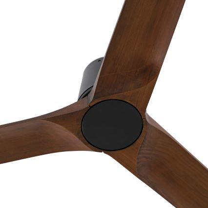 FARO 33839WT - Plafonski ventilator HEYWOOD TUB L bor/crno pr. 132 cm Wi-Fi Tuya + Daljinski upravljač