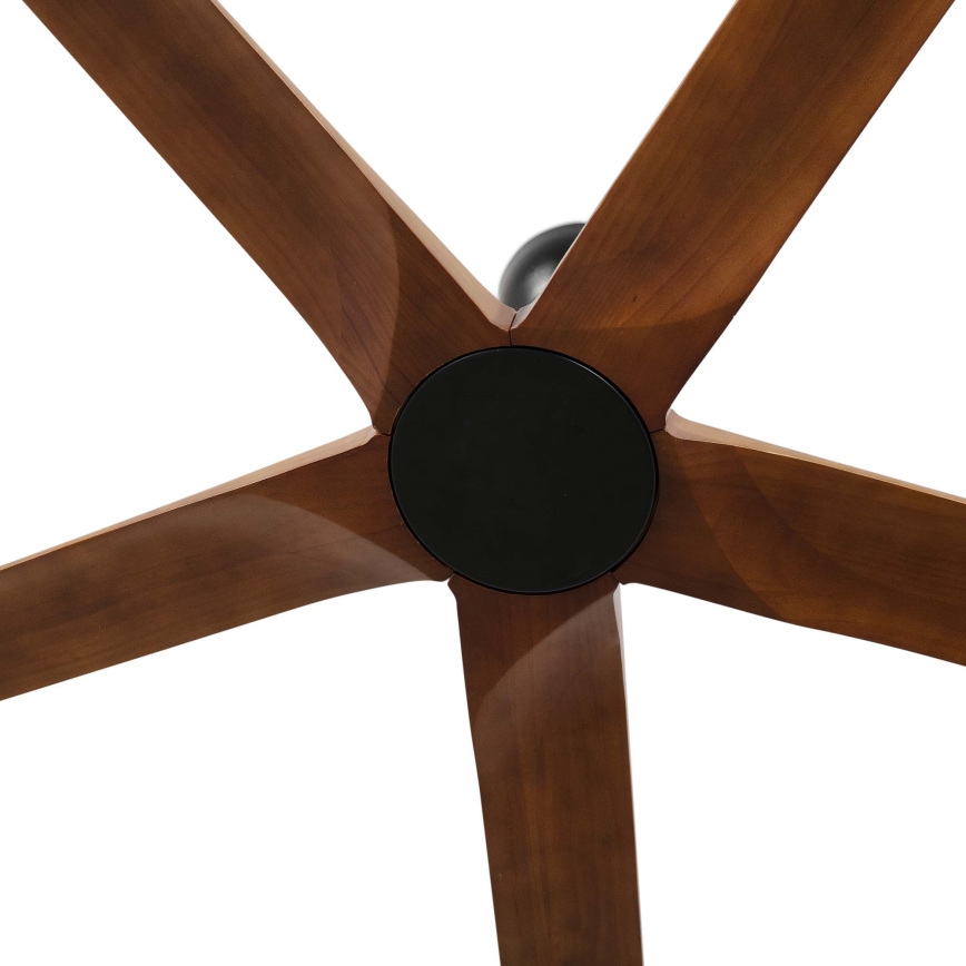 FARO 34190WT - Plafonski ventilator BIGWOOD XL bor/crno pr. 200 cm Wi-Fi Tuya + Daljinski upravljač