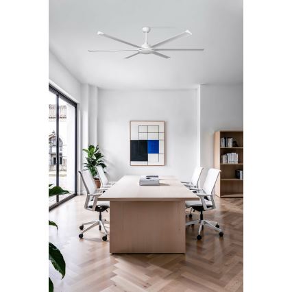 FARO 34202 - Plafonski ventilator ROTTERDAM XL, beo, prečnik 200 cm + daljinski upravljač