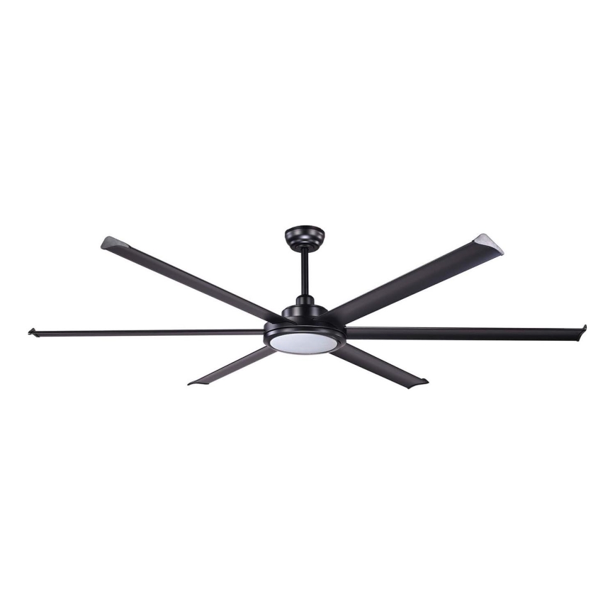 FARO 34203-130 - LED Plafonski ventilator ROTTERDAM XL LED/32W/230V crno pr. 200 cm + Daljinski upravljač