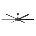 FARO 34203 - Plafonski ventilator ROTTERDAM XL crno pr. 200 cm + Daljinski upravljač