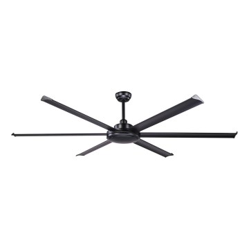 FARO 34203 - Plafonski ventilator ROTTERDAM XL crno pr. 200 cm + Daljinski upravljač