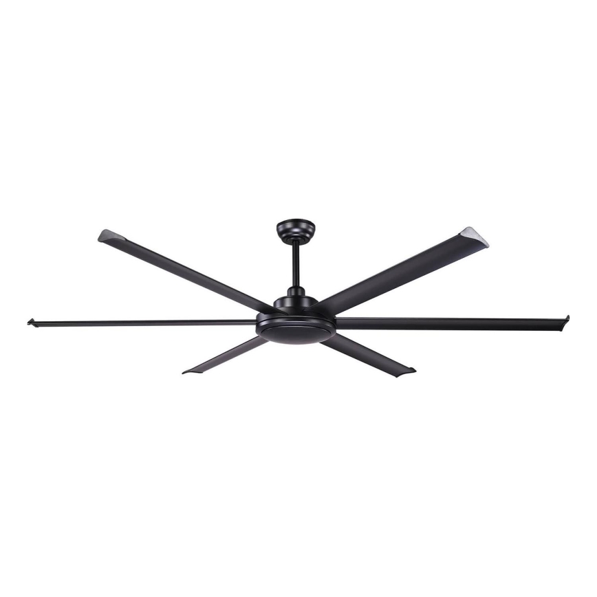 FARO 34203 - Stropni ventilator ROTTERDAM XL, crne boje, prečnika 200 cm + daljinski upravljač