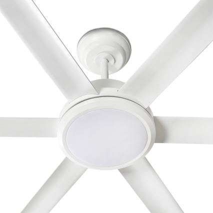 FARO 34206-130 - LED Prigušivi plafonski ventilator ROTTERDAM XXL LED/32W/230V bela pr. 250 cm + Daljinski upravljač