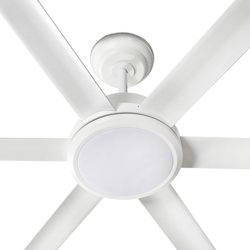 FARO 34206-130 - LED Prigušivi plafonski ventilator ROTTERDAM XXL LED/32W/230V bela pr. 250 cm + Daljinski upravljač