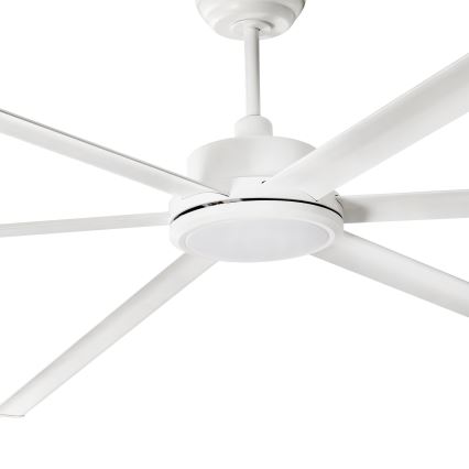 FARO 34206-130 - LED Prigušivi plafonski ventilator ROTTERDAM XXL LED/32W/230V bela pr. 250 cm + Daljinski upravljač