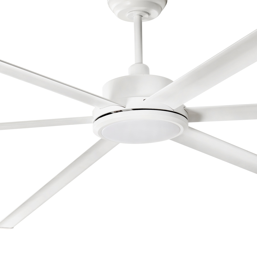FARO 34206-130 - LED Prigušivi plafonski ventilator ROTTERDAM XXL LED/32W/230V bela pr. 250 cm + Daljinski upravljač
