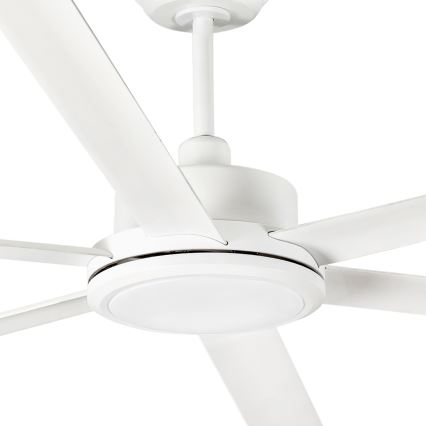 FARO 34206 - Plafonski ventilator ROTTERDAM XXL bela pr. 250 cm + Daljinski upravljač