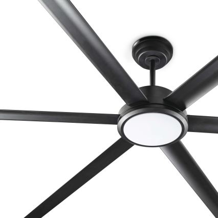 FARO 34207-130 - LED Prigušivi plafonski ventilator ROTTERDAM XXL LED/32W/230V crno pr. 250 cm + Daljinski upravljač
