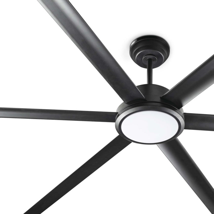 FARO 34207-130 - LED Prigušivi plafonski ventilator ROTTERDAM XXL LED/32W/230V crno pr. 250 cm + Daljinski upravljač