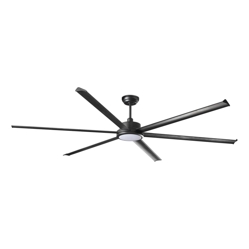 FARO 34207-130 - LED Prigušivi plafonski ventilator ROTTERDAM XXL LED/32W/230V crno pr. 250 cm + Daljinski upravljač