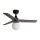 FARO 34278-11L - Plafonski ventilator KLIM S 1xE27/15W/230V drvo/crno pr. 92,5 cm + Daljinski upravljač