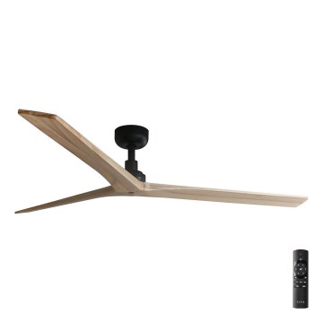 FARO 34282 - Plafonski ventilator KLIM L braon/crno pr. 150 cm + Daljinski upravljač