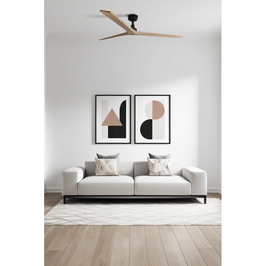FARO 34282 - Plafonski ventilator KLIM L braon/crno pr. 150 cm + Daljinski upravljač