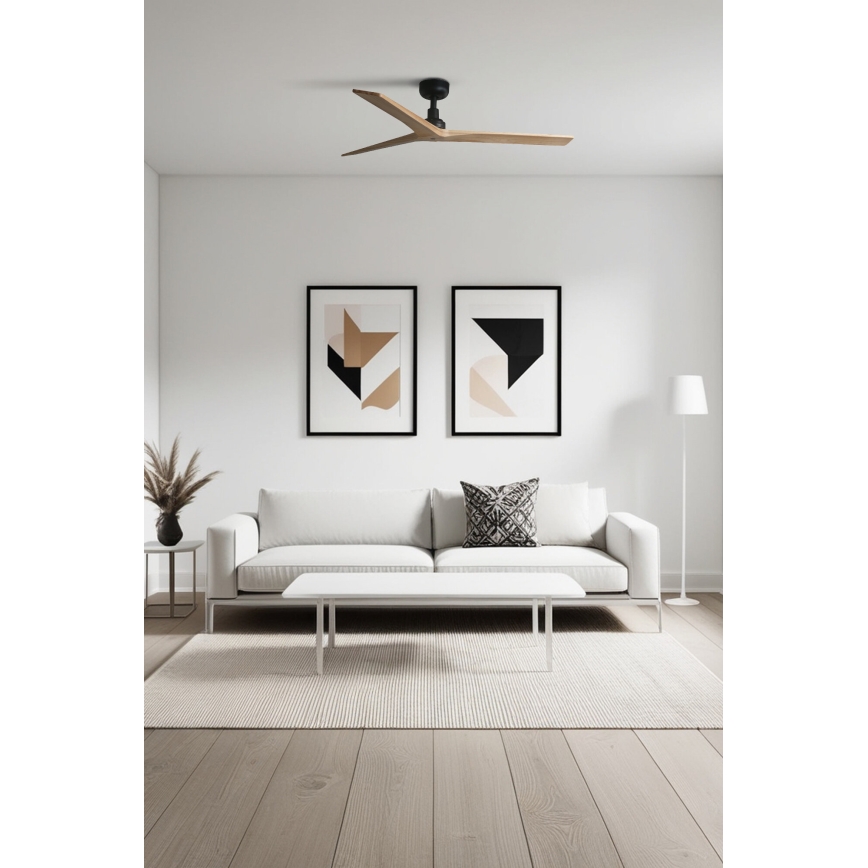 FARO 34283 - Plafonski ventilator KLIM M braon/crno pr. 125 cm + Daljinski upravljač