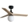 FARO 34284WT-11L - Plafonski ventilator KLIM S 1xE27/15W/230V bor/crno pr. 92,5 cm Wi-Fi Tuya + Daljinski upravljač