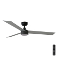 FARO 34286-1TW - LED Prigušivi plafonski ventilator CRUISER L LED/18W/230V 2700/4000/6500K pr. 132 cm crno/sivo + Daljinski upravljač