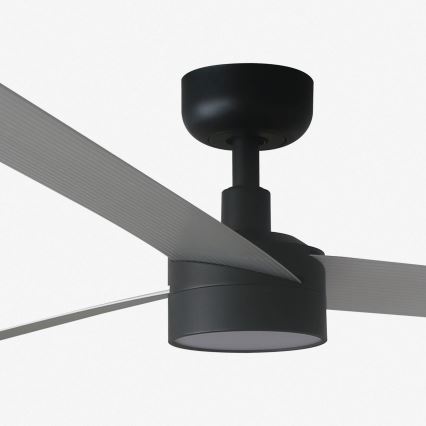 FARO 34287-1TW - LED Prigušivi plafonski ventilator CRUISER XL LED/18W/230V 2700/4000/6500K pr. 160 cm crno/sivo + Daljinski upravljač