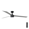 FARO 34287-1TW - LED Prigušivi plafonski ventilator CRUISER XL LED/18W/230V 2700/4000/6500K pr. 160 cm crno/sivo + Daljinski upravljač